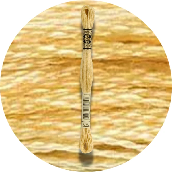 DMC Mouliné Spécial 25 Broderigarn, Ensfarvet, Røde/Gule/Orange nuancer